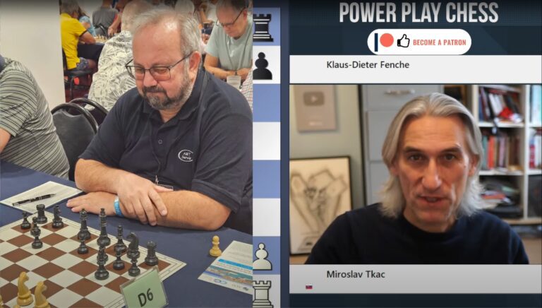 Analýza šachovej partie Miroslava Tkáča GM Danielom Kingom